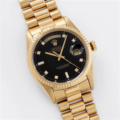 rolex 18238 black diamond dial|rolex day date 18238 price.